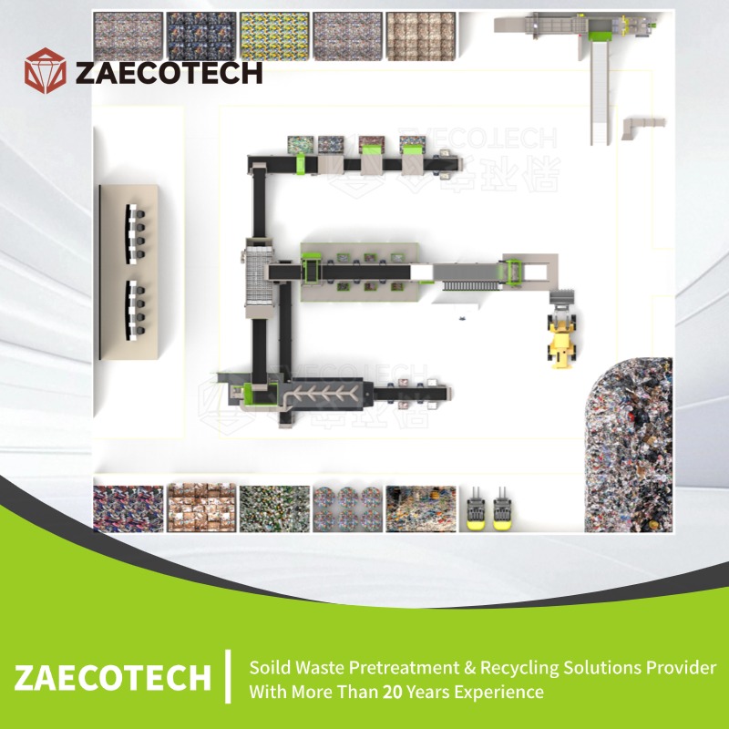 Waste Separation Machines For Garbage Sorting Station System - Bag Size: Large