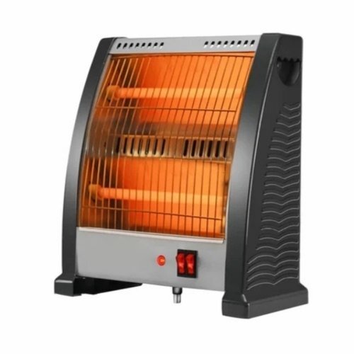 Portable Electric Room Heater - Color: Silver