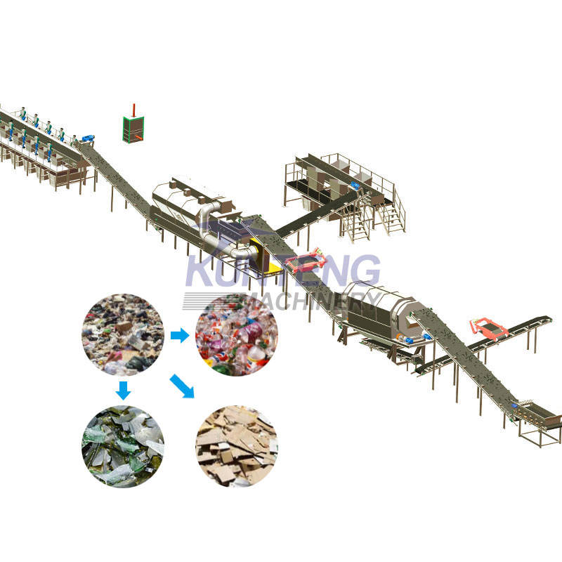 Household Waste Sorting Processing Line City Garbage Sorting Processing Line