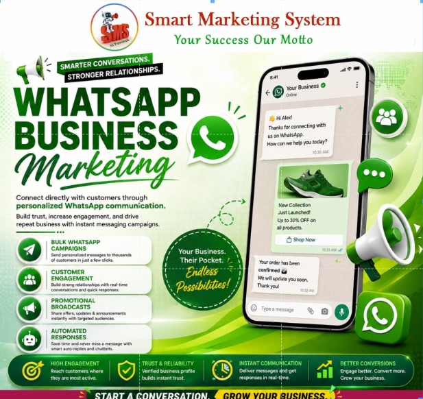 WhatsApp Business Marketing Service By Smart Marketing System