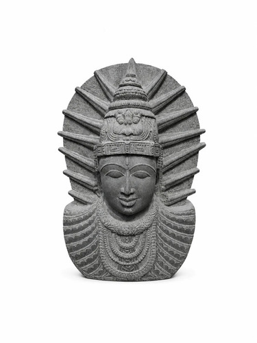 3 Feet Ellai Amman Crowned Bust Statue