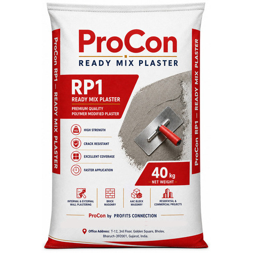 Procon Rp1 Ready Mix Plaster - Color: Greyish Granular Powder