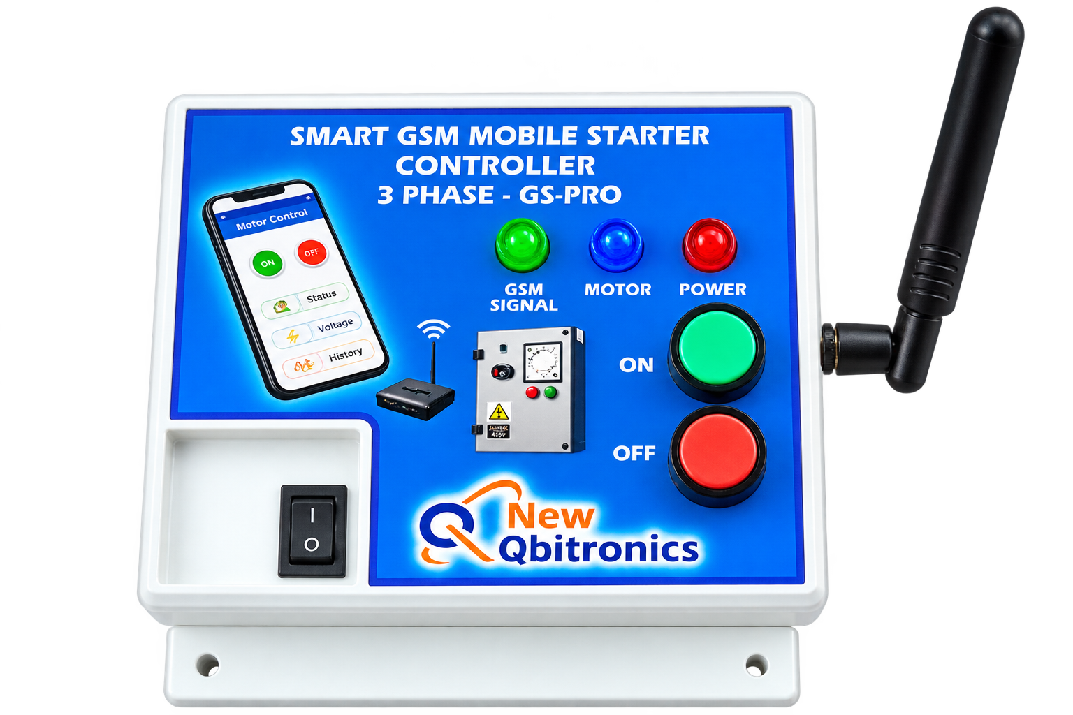 Gsm Mobile 3 Phase Mobile Starter Sms App Controller - Application: Agricultural And Industrial