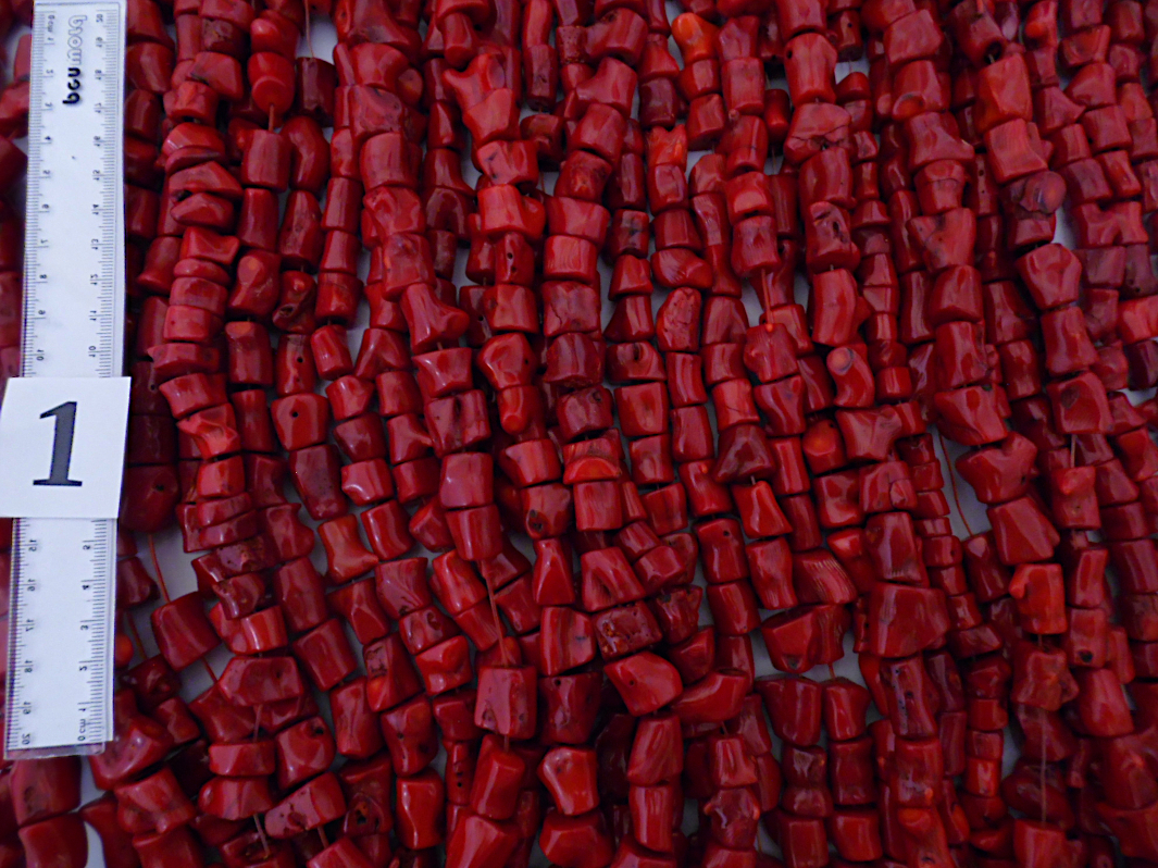Red Coral Beads