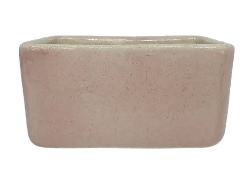 Ceramic Rectangular Planters - Color: Beige