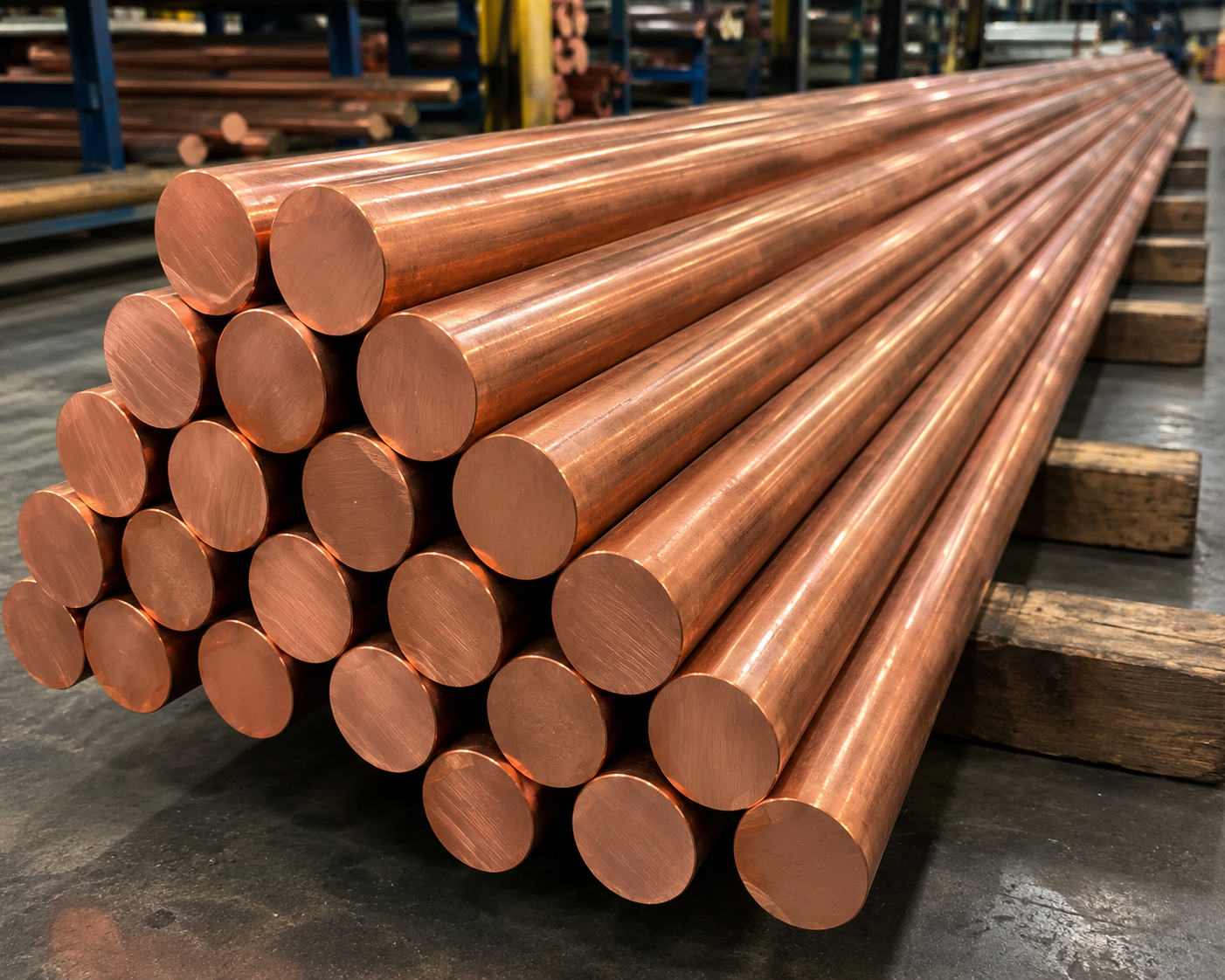 50Mm Copper Rod - Grade: 99% +