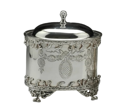 Silver Metal Jewellery Box - Use: Jewelry