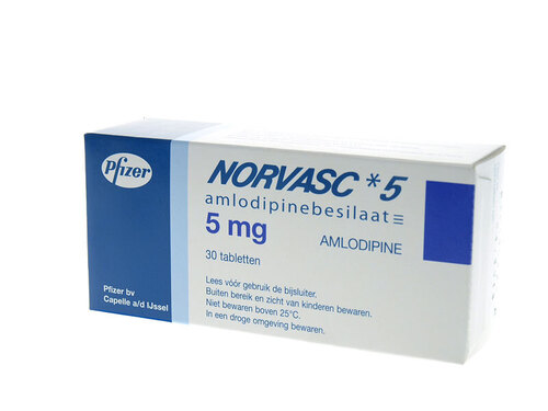 Smooth Delivery NORVASC amlodipinebesilaat AMLODIPINE 5 mg 50 tablets