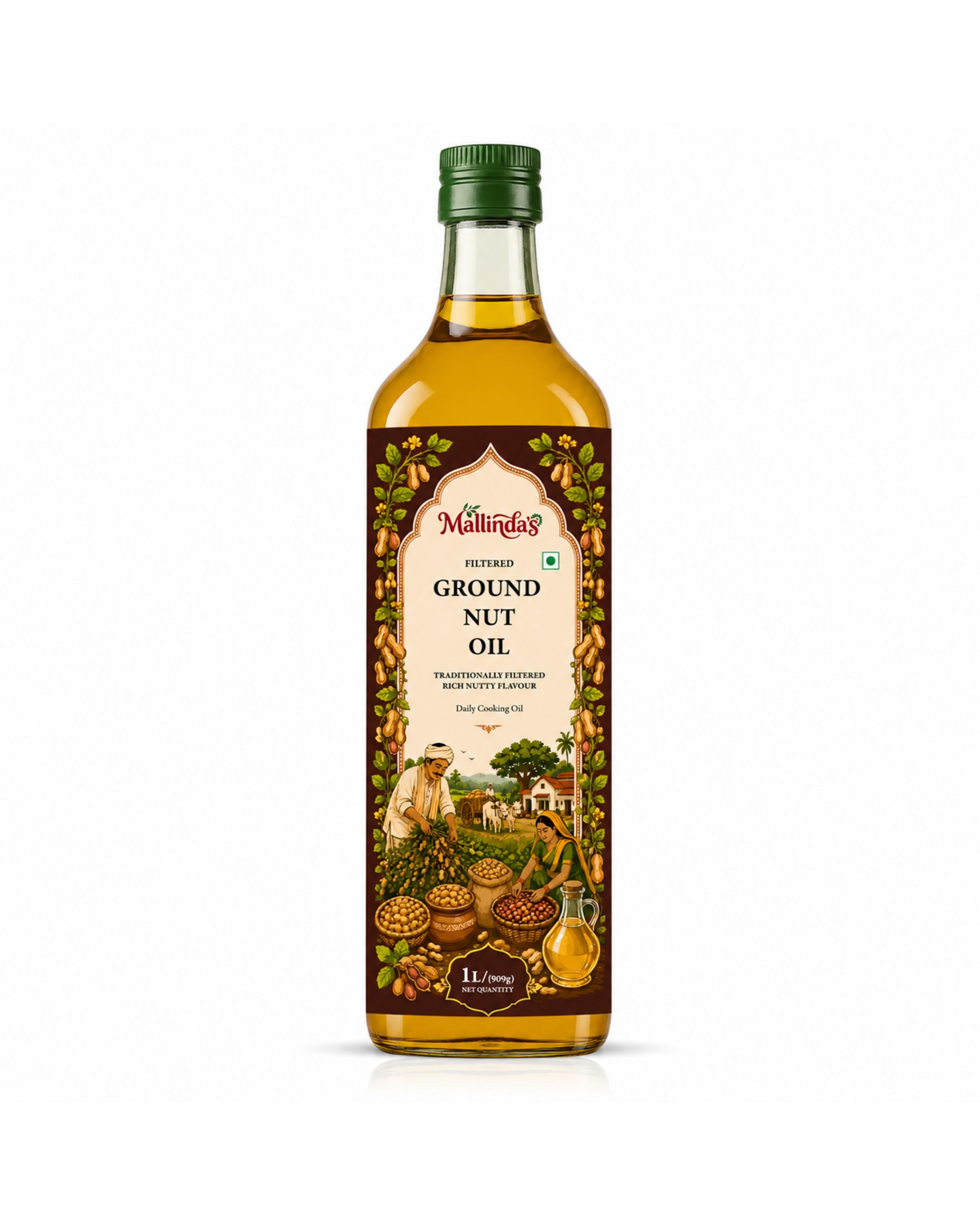 Mallindas Filtered Groundnut Oil 1Ltr - Application: Household