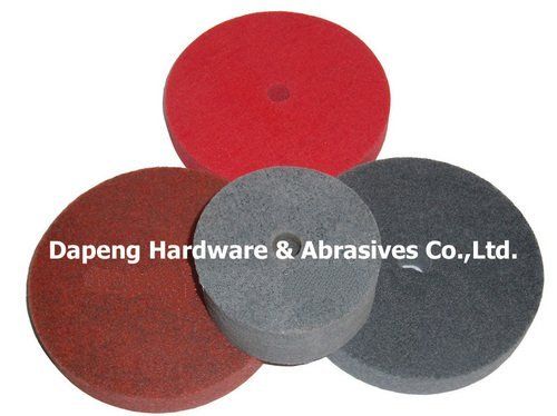 Non Woven Polishing Wheels - 6" to 16" Diameter, 1" to 2" Thickness, 2P to 12P Density | Economical Fiber Impregnated Design for Versatile Cleaning and Deburring Applications