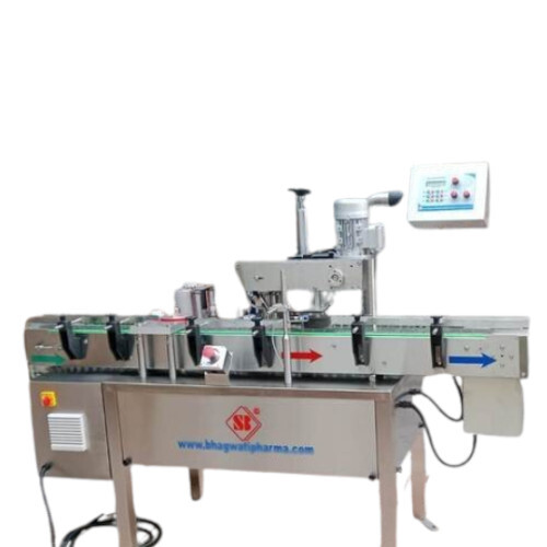 Bottle Sticker Labeling Machine - Stainless Steel, Automatic Grade, High Speed 40-350 Labels/Min | Micro Processor Control, Fiber Optic Sensing, No Change Parts