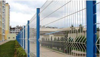 Silver Industrial Wire Mesh Fence