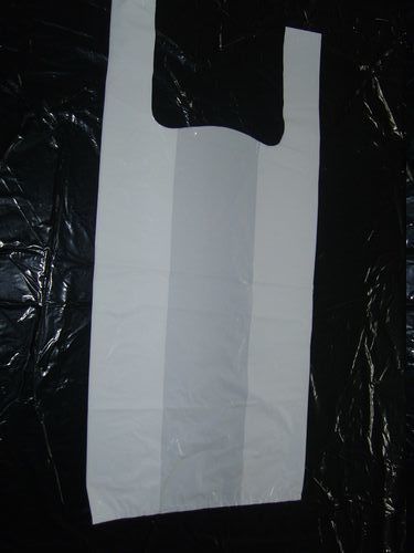 Plain White Hdpe T-Shirt Bags Size: Various Sizes Available