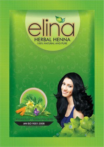 Elina Herbal Henna - Premium Quality Hand-Picked Henna Leaves Blended with 9 Rare Herbs | Natural Hair Coloring, Nourishment, and Conditioning for Shiny, Silky, and Luminous Hair