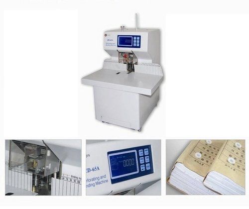 White Bill Perforating And Binding Machine