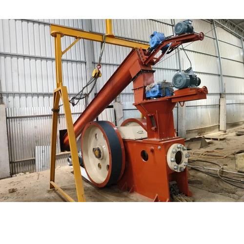 Radhe Jumbo 90 Biomass Briquetting Plant - Color: Blue