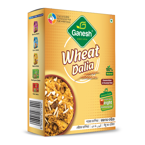 Wheat Dalia - Whole Wheat Fiber-Rich Grain | High Protein, Low Fat, Ideal for Weight Loss