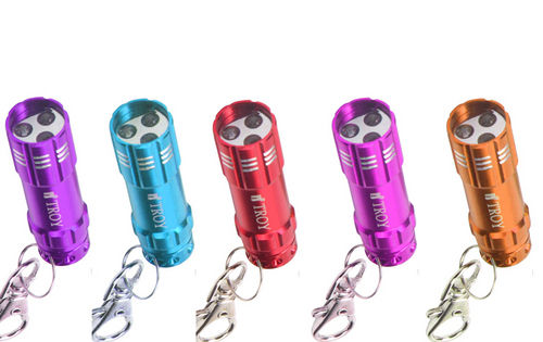 Three Pieces LED Keychain With Aluminum