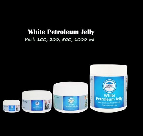 White Petroleum Jelly - Pure Blend of Light Liquid Paraffin, Paraffin Wax & Micro Wax | Silky Smooth Texture, Ideal for Skin Care & Healing, Fast Absorption for Winter Protection