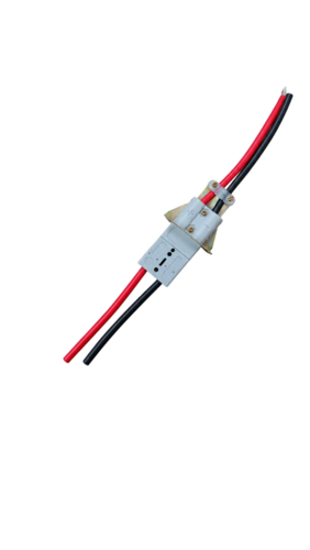 10mm EV Lite Charging Connector Set 50A - Plastic 10mm Size White Color | Durable Design 2 Socket + 4 Pins/Wires for Electric Vehicles