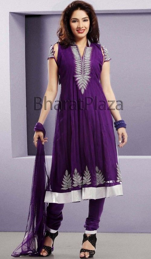 Party Wear Purple Churidar Suit at Best Price in Jodhpur, Rajasthan ...