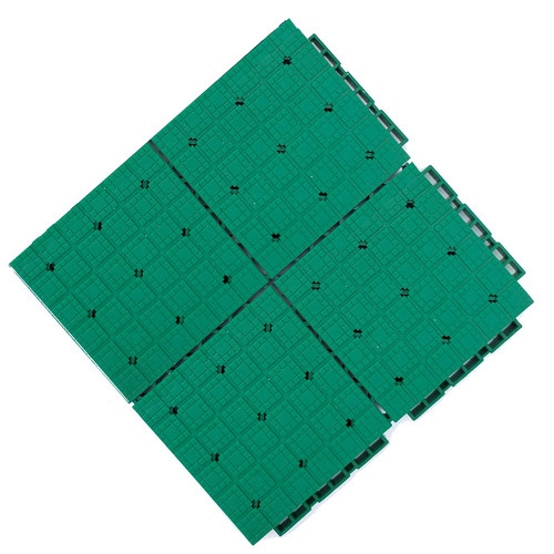 Pickball Court Tpe Flooring Portable Anti-Slip Tiles Basketball Sport Courts Modular Plastic Floor Mat - Color: Red / Yellow / Green / Blue / Black / White / Grey