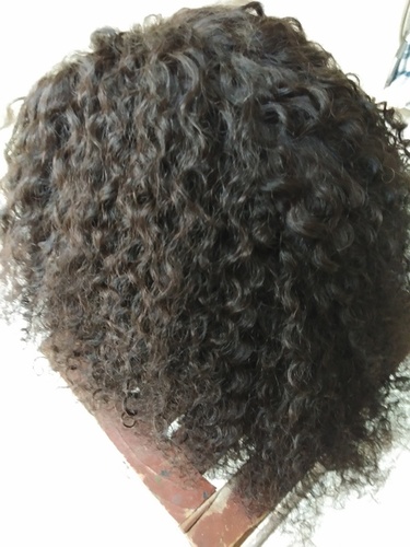 Indian Curly Hair Wigs - Color: Natural Color