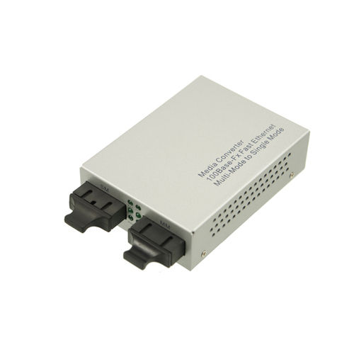 2 Rj45 Port Single Mode 10/100m Fiber Optic Media Transceiver (2003sf)