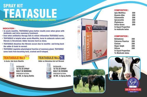 Teatasule spray Kit (Homoeopathic Veterinary Medicine)
