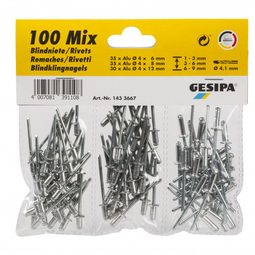 Blind rivet assortment