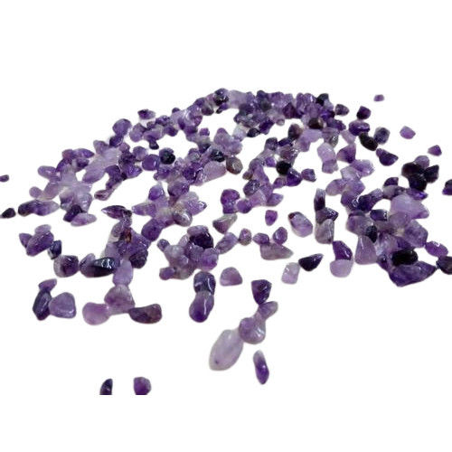 Amethyst Stone Chips - 3mm to 8mm Size, Natural Purple Color | Grade A, Bulk Supply, Superior Quality, Dust-Free Processing