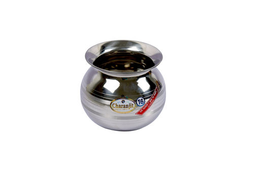 Stainless Steel Lassi Lota And Gadwa Thickness: 24 Gauge