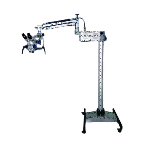 Dental Microscope - 200mm to 400mm Objective Lens, 5-Step Magnification up to 25x, Mobile Floor Stand with 320Â° Arm Rotation - Includes Optional CCD Camera and LED Monitor