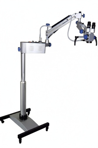 ENT Microscope - 90Â° Fixed Binocular Tubes, Continuous Zoom 5x to 25x Magnification | Manual Fine Focusing, Fiber Optic Illumination with 80,000 Lux