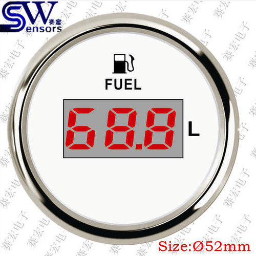 Plastic 52Mm Digital Display Fuel Level Gauge