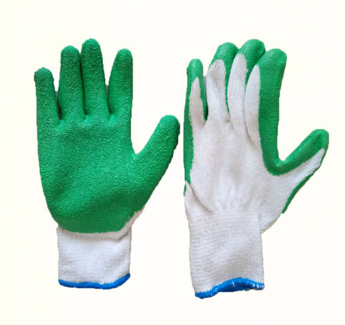 Cotton Thread Knitted Latex Palm Coated Safety Work Gloves