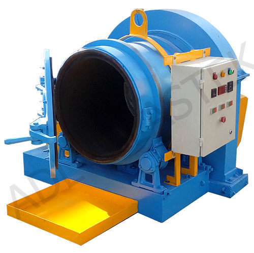 Blue Rotary Barrel Type Shot Blasting Machinery At Best Price In ...