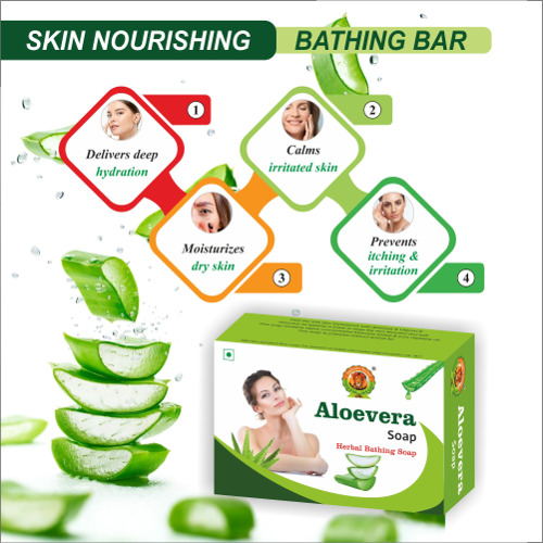 Aloevera Soap - Natural Herbal Formula | Softens Skin, Reduces Eczema and Ringworm