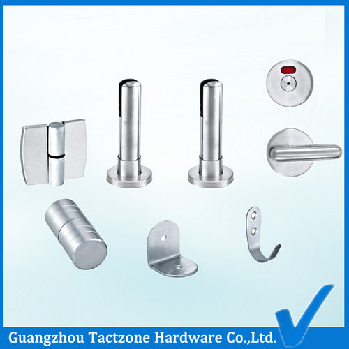 Hot Toilet Partition Cubicles Stainless Steel Door Hinge Lock Sets