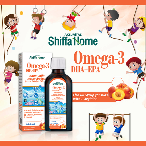 Omega 3 Fish Oil Syrup For Kids Oral Liquid