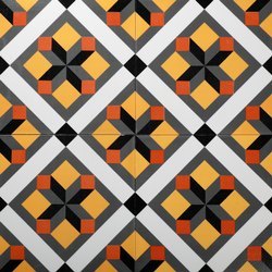 Hand Printed Ceramic Floor Tiles - Custom Sizes, Multi-Color Options | Non-Slip, Durable, Seamless Finish