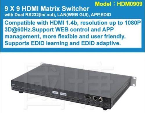 4K Hdmi Matrix Switcher With Rs232 (9*9)