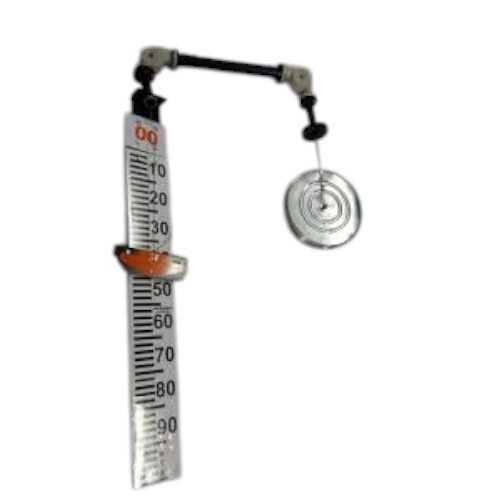 Float Level Indicator - Aluminum Scale 150mm Wide, Float with Dust Proof Pulley Housing and Nylon Pointer Cradle