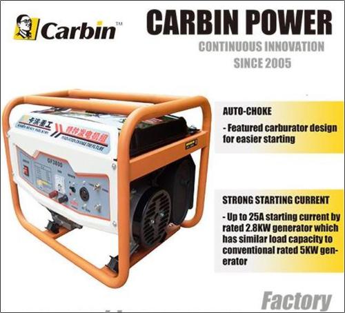 Any 2.8Kw Ssc Auto Choke Gasoline Generator Set