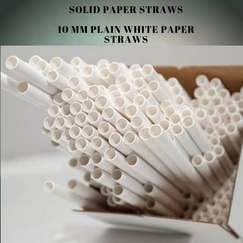 Food Graded White Paper Straw Application: For Drinking All Types Of Cold Beverages And Drinks