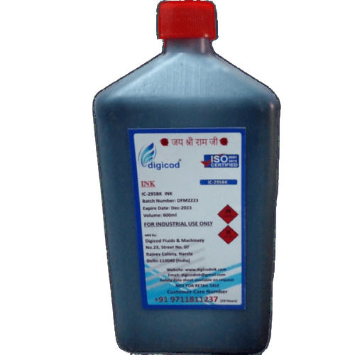  CIJ Alphajet प्रिंटर ब्लैक इंक 600ml 