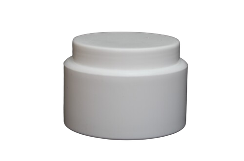 100 Gm Double Wall Cream Jar - Color: White