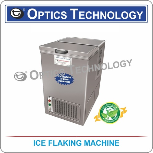Ice Flaking Machine - Stainless Steel Body, Compact Self-Contained Unit | Continuous Ice Flake Production for Laboratories and Medical Industries, Automatic Water Level Control, Insulated Storage Container, Includes German Steel Ice Crusher
