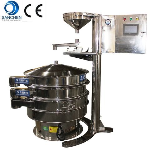 Pharmacy Ultrasonic Vibrating Sieve With Electronic Feeder