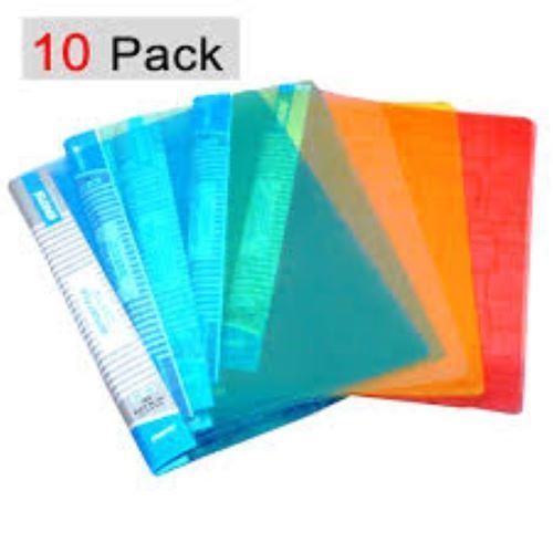 Plastic Strip File(Pack Of 10 Pcs)(A4 Size: 12 X, 50% OFF